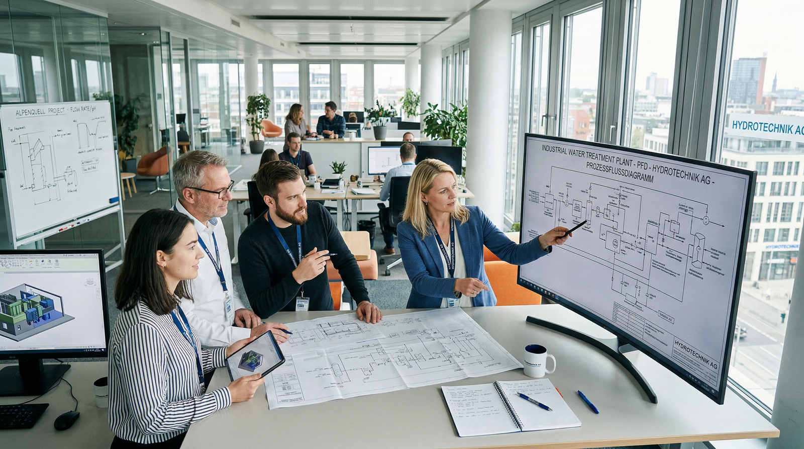 CM Aquatechnik engineering team, Frankfurt Germany